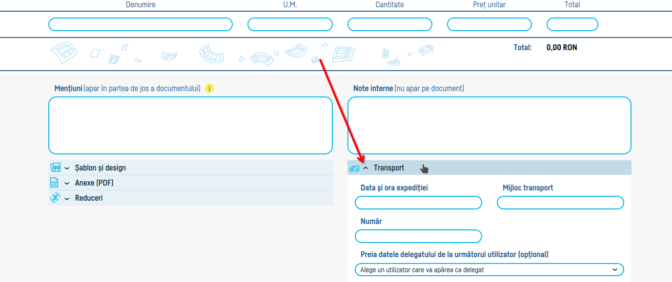 Cum adaug un aviz de însoțire a mărfii? - pasul 9