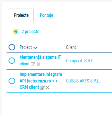 Cum te ajuta pagina de proiecte - pasul 2