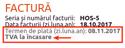 Cum activez opțiunea 'Plată TVA la încasare'? - pasul 3