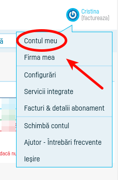 Cum îmi șterg contul  și datele asociate acestuia? - pasul 2