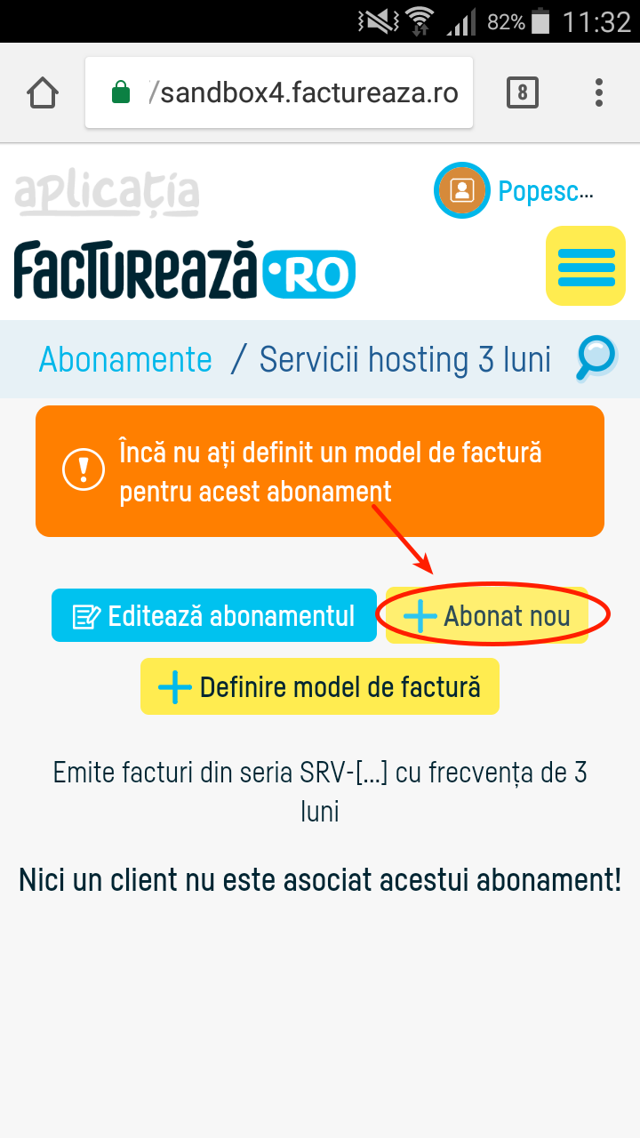 Cum adaug un abonat? - pasul 3