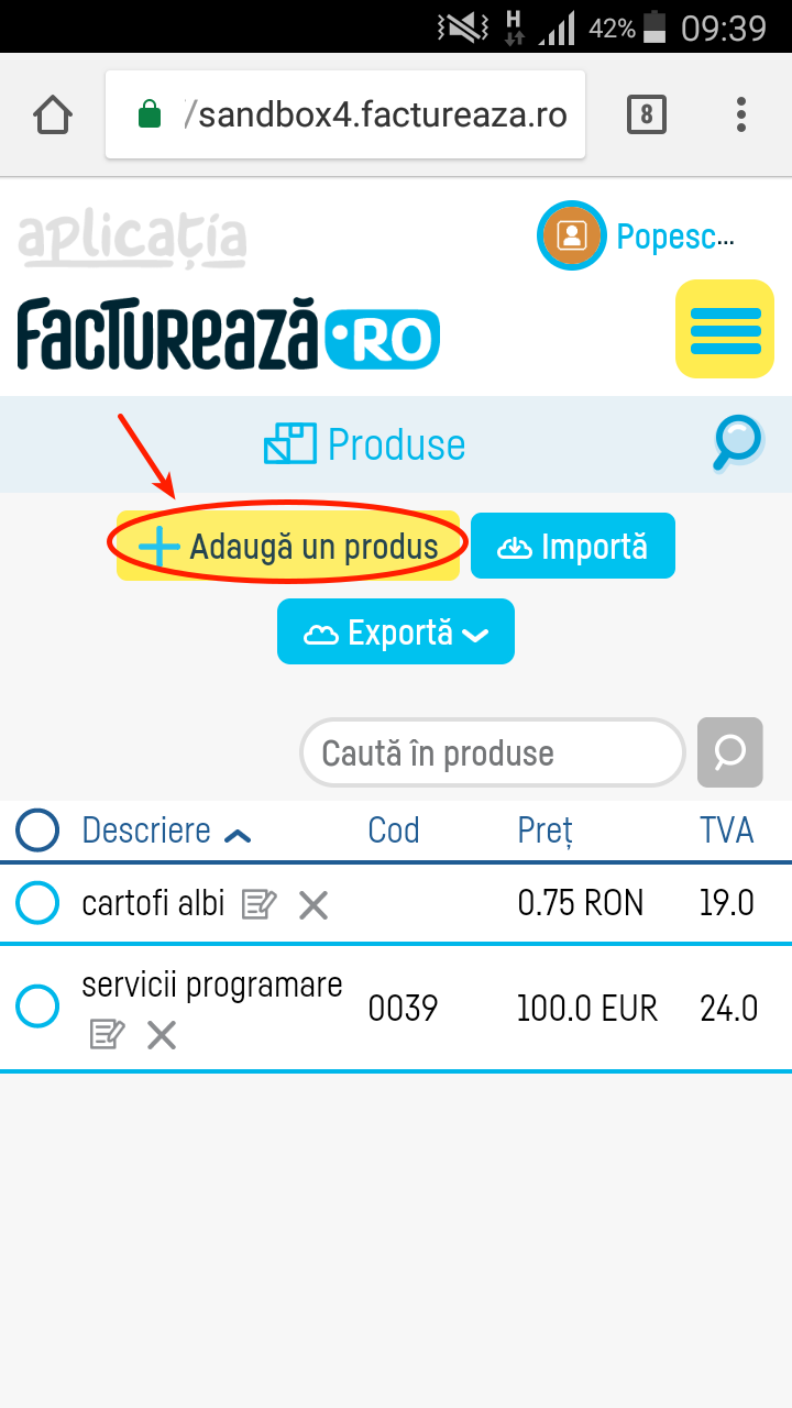 Cum introduc un produs / serviciu nou? - pasul 3