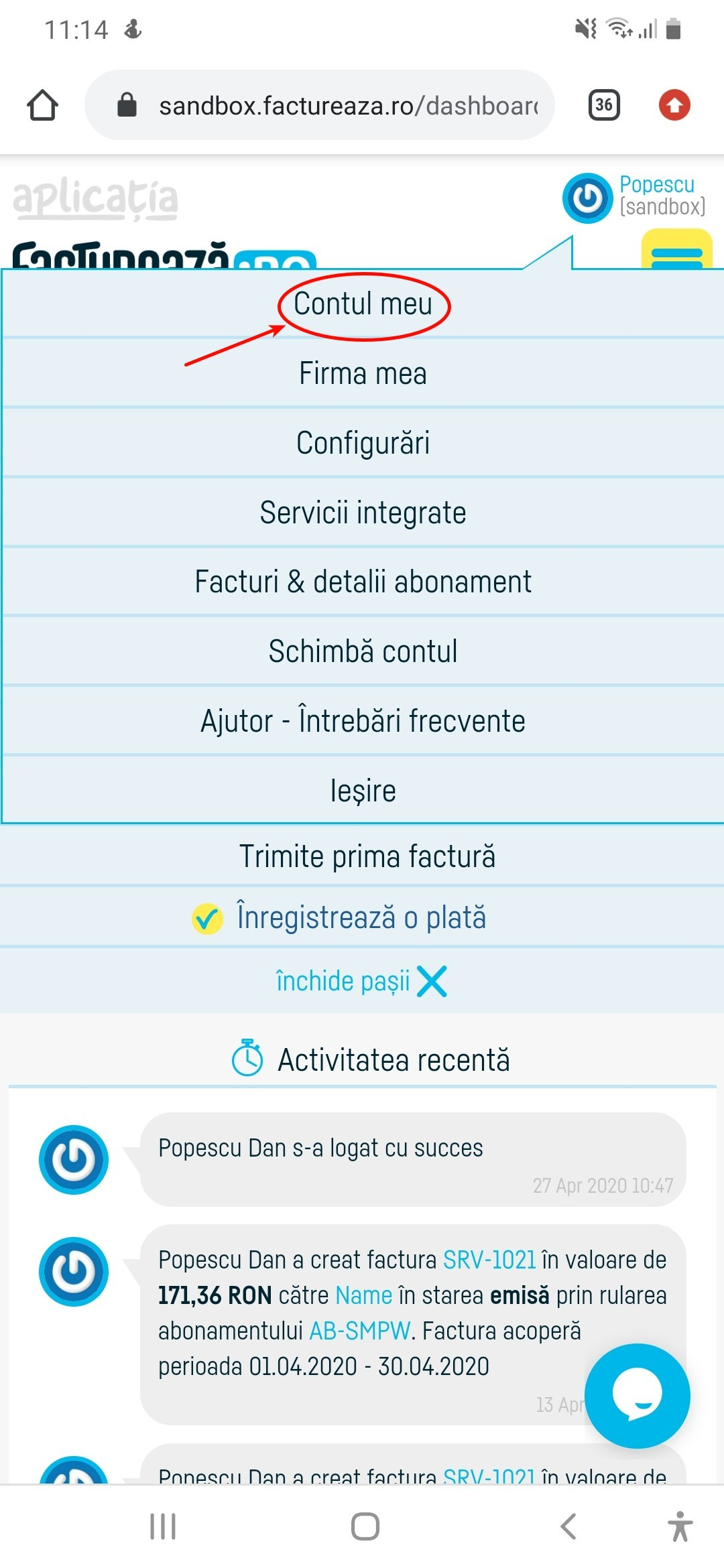 Setare layout interfață de utilizare - pasul 1