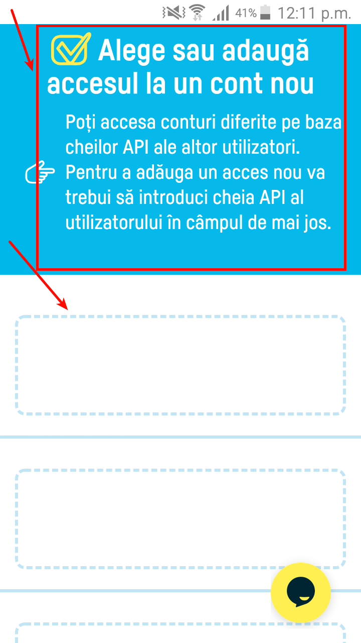 Cum fac legătura între conturile mai multor firme? - pasul 2